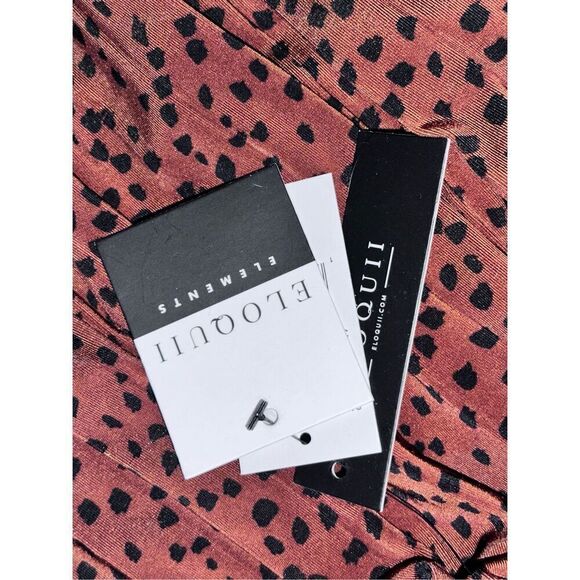 NEW WITH TAGS ELOQUII Elements Pleated Skirt Maxi Skirt Womens BROWN AND BLACK P - Picture 5 of 7